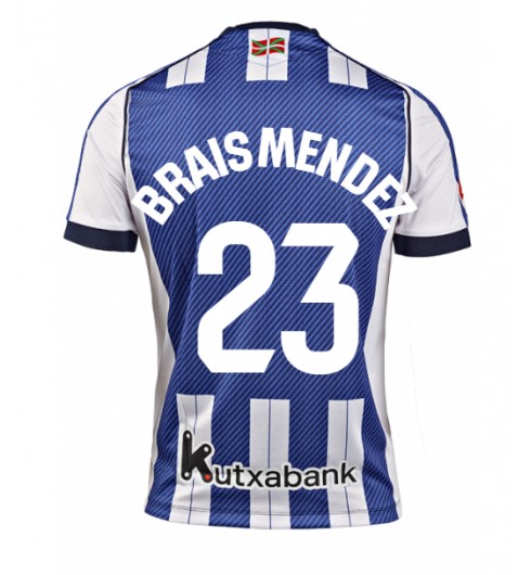 Real Sociedad Brais Mendez #23 Domácí Dres 2025-26 Krátký Rukáv Real Sociedad Brais Mendez #23 Domácí Dres 2025-26 Krátký Rukáv